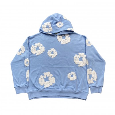 DENIM TEARS COTTON WREATH HOODIE BABY BLUE
