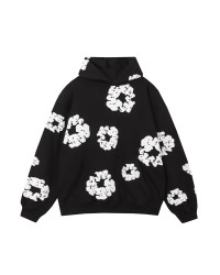 DENIM TEARS COTTON WREATH HOODIE BLACK