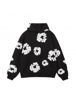 DENIM TEARS COTTON WREATH HOODIE BLACK