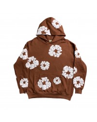 DENIM TEARS COTTON WREATH HOODIE BROWN