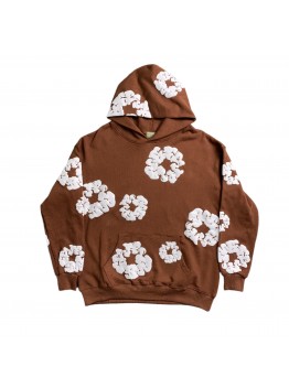 DENIM TEARS COTTON WREATH HOODIE BROWN
