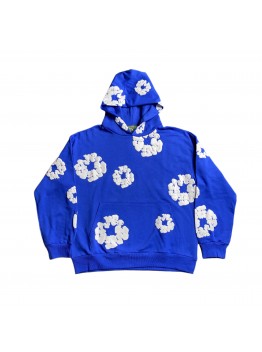 DENIM TEARS COTTON WREATH HOODIE DEEP BLUE