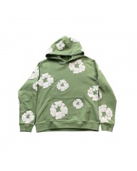 DENIM TEARS COTTON WREATH HOODIE LIGHT GREEN