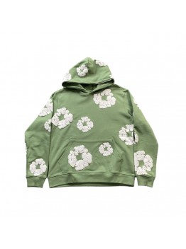 DENIM TEARS COTTON WREATH HOODIE LIGHT GREEN