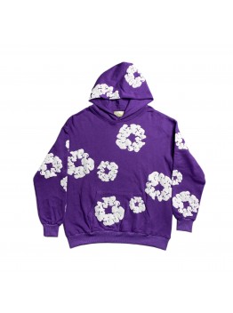 DENIM TEARS COTTON WREATH HOODIE PURPLE