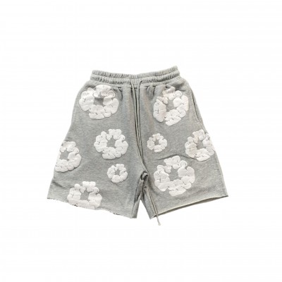 DENIM TEARS COTTON WREATH SHORTS GREY