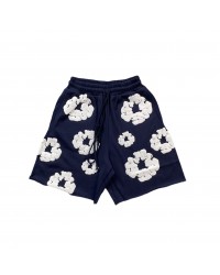 DENIM TEARS COTTON WREATH SHORTS NAVY