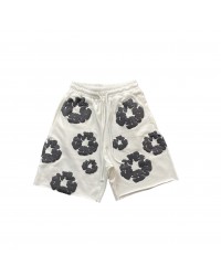 DENIM TEARS COTTON WREATH SHORTS WHITE