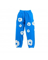 DENIM TEARS COTTON WREATH SWEATPANTS AZURE BLUE