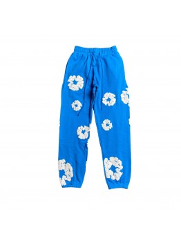 DENIM TEARS COTTON WREATH SWEATPANTS AZURE BLUE