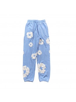 DENIM TEARS COTTON WREATH SWEATPANTS BABY BLUE