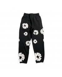 DENIM TEARS COTTON WREATH SWEATPANTS BLACK