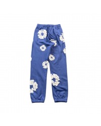 DENIM TEARS COTTON WREATH SWEATPANTS BLUE