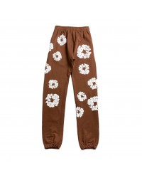 DENIM TEARS COTTON WREATH SWEATPANTS BROWN