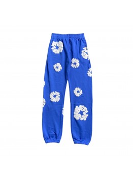 DENIM TEARS COTTON WREATH SWEATPANTS DEEP BLUE
