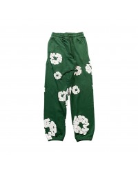 DENIM TEARS COTTON WREATH SWEATPANTS DARK GREEN