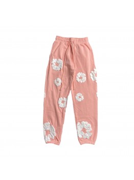 DENIM TEARS COTTON WREATH SWEATPANTS PEACH