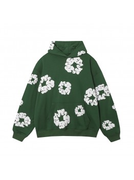 DENIM TEARS COTTON WREATH HOODIE DARK GREEN