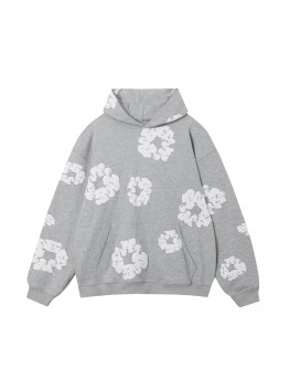 DENIM TEARS COTTON WREATH HOODIE GREY