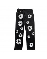 DENIM TEARS x LEVI'S COTTON WREATH JEANS BLACK