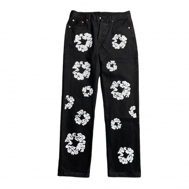 DENIM TEARS x LEVI'S COTTON WREATH JEANS BLACK