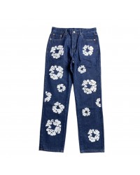 DENIM TEARS x LEVI'S COTTON WREATH JEANS DARK BLUE