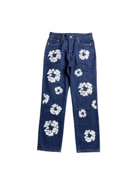 DENIM TEARS x LEVI'S COTTON WREATH JEANS DARK BLUE