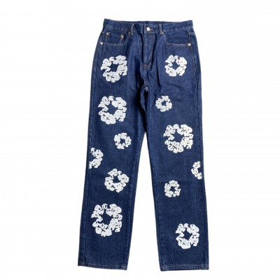 DENIM TEARS x LEVI'S COTTON WREATH JEANS DARK BLUE