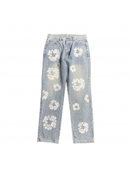 DENIM TEARS x LEVI'S COTTON WREATH JEANS LIGHT WASH