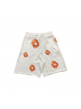 DENIM TEARS x OFFSET COTTON WREATH SHORTS WHITE