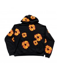 DENIM TEARS x OFFSET WREATH HOODIE BLACK