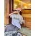 Dior Oversized Grey Logo White T-Shirt