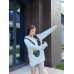 Dior White Hoodie with Bag Design
