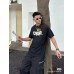 Dior Green Monster Graphic Black T-Shirt