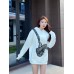 Dior White Hoodie with Bag Design