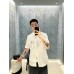 Dior Short Sleeve Button-Up Shirt (White)