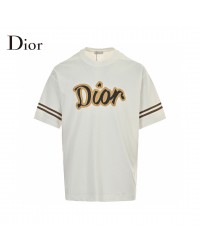 Dior White and Brown T-Shirt