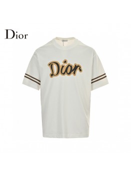 Dior White and Brown T-Shirt