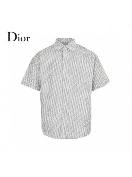 Dior Monogram Print Shirt (Gray)