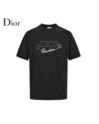 Dior Safety Pin Logo Black T-Shirt