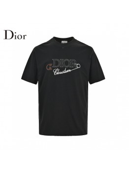 Dior Safety Pin Logo Black T-Shirt