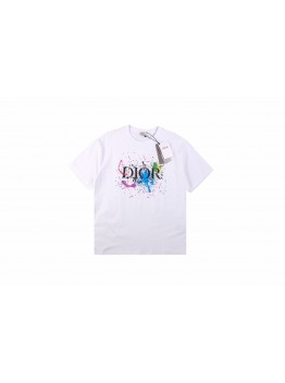 Dior Color Splash Graphic T-Shirt