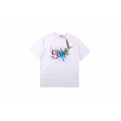 Dior Color Splash Graphic T-Shirt