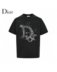 Dior Scribble Design T-Shirt (Black)