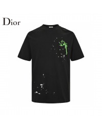 Dior Artistic Splatter T-Shirt (Black)