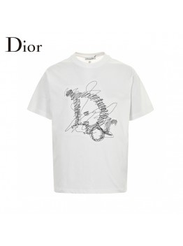 Dior Scribble Design T-Shirt