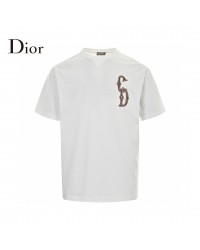 Dior Embroidered CD Logo T-Shirt (White)