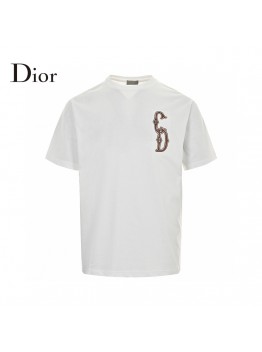 Dior Embroidered CD Logo T-Shirt (White)