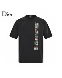 Dior T-Shirt - Multicolor Vertical Logo