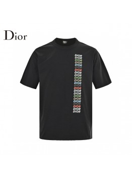 Dior T-Shirt - Multicolor Vertical Logo